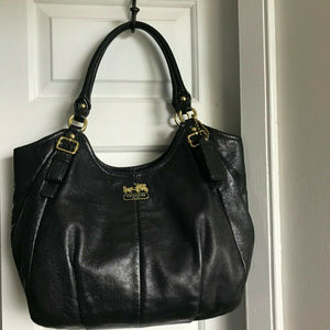 Coach Madison Abigail Black Leather Bag